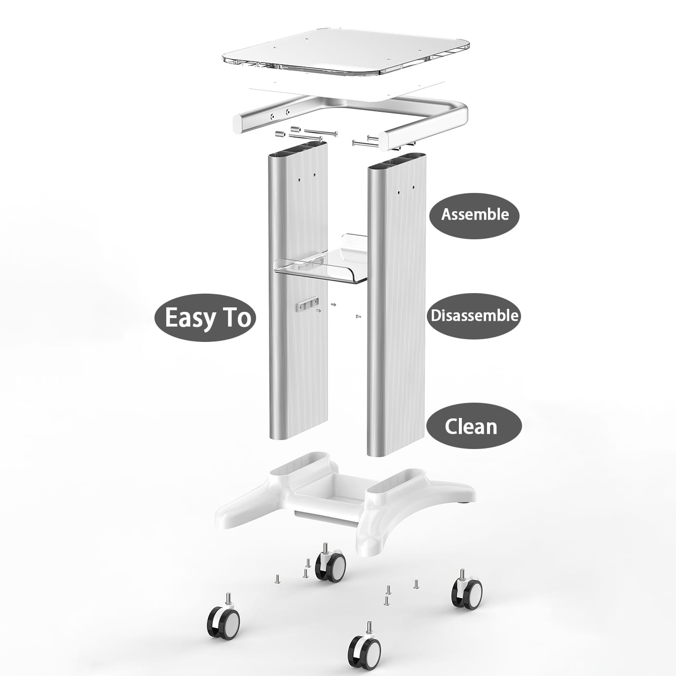 Pro Trolley for Beauty Equipment leyf